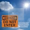 Signmission Do Not Enter OSHA Warning Sign, Plastic, 14in W x 10in L, 2PK OS-2PACK-WS-P-1014-L-19656 - alternate 4